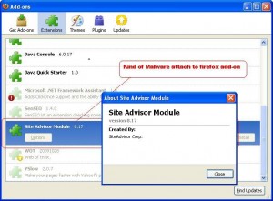Virus Malware SiteAdvisor Module 8.17