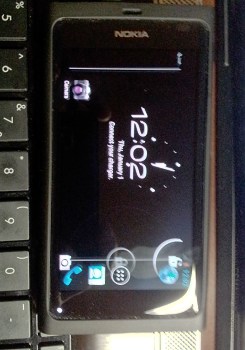 The first photo of the Nokia N9, running Android 4.0 Ice Cream Sandwich