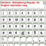 View Battambang Webfont on fontcreator